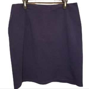 Briggs New York Plus size navy blue stretch skirt